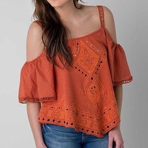 NWT Free People Embroidered Top. Size Small.